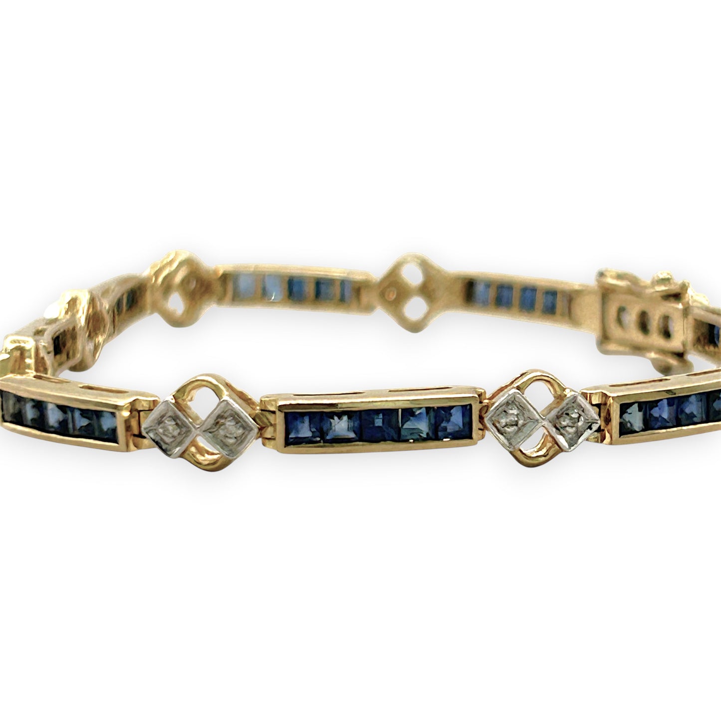 NZGD | 9ct Gold Blue Royale Vintage Bracelet Valuation $5,000