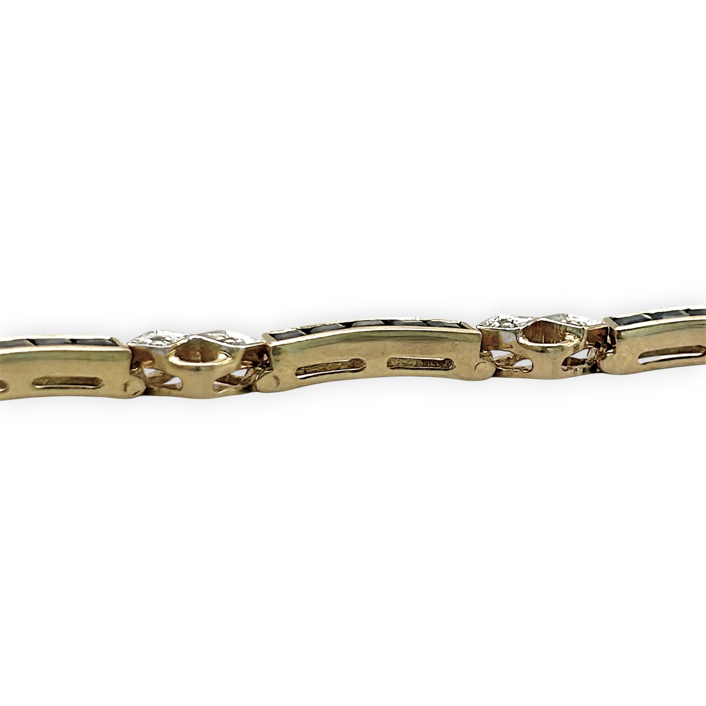 NZGD | 9ct Gold Blue Royale Vintage Bracelet Valuation $5,000