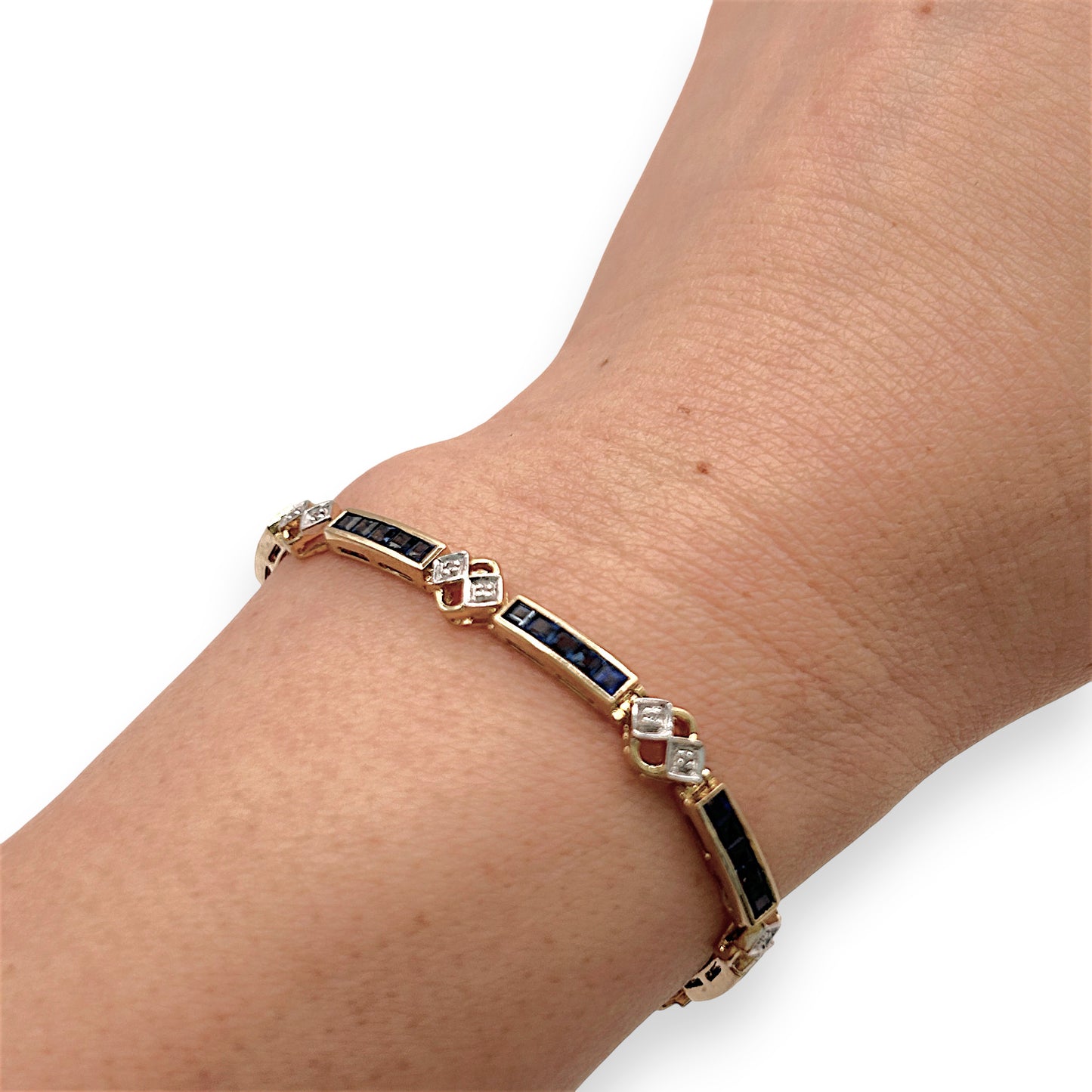 NZGD | 9ct Gold Blue Royale Vintage Bracelet Valuation $5,000