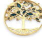 GOLD DEAL | FLASH SALE 9ct (9K) Gold Tree of Life Pendant with Blue Sapphire and Diamonds