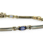 NZGD | 9ct Gold Vintage Aurora Tanzanite Line Bracelet Valuation $6,150