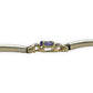 NZGD | 9ct Gold Vintage Aurora Tanzanite Line Bracelet Valuation $6,150