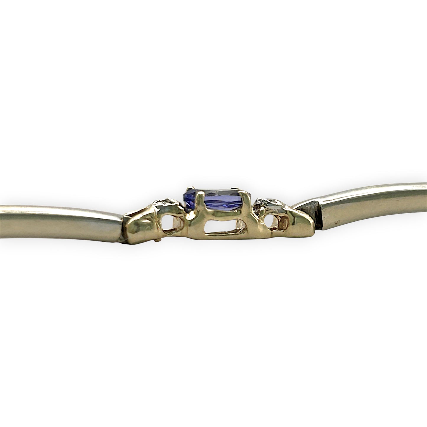 NZGD | 9ct Gold Vintage Aurora Tanzanite Line Bracelet Valuation $6,150