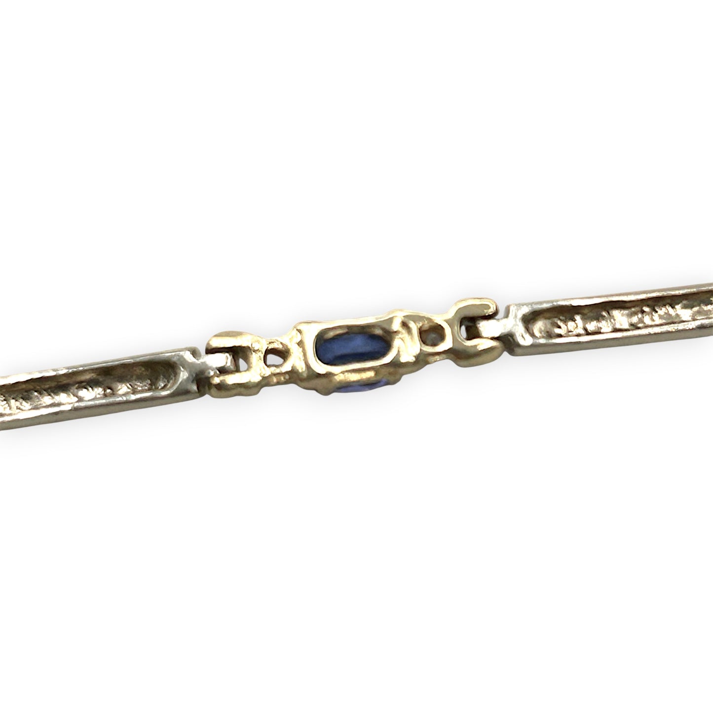 NZGD | 9ct Gold Vintage Aurora Tanzanite Line Bracelet Valuation $6,150