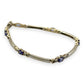 NZGD | 9ct Gold Vintage Aurora Tanzanite Line Bracelet Valuation $6,150
