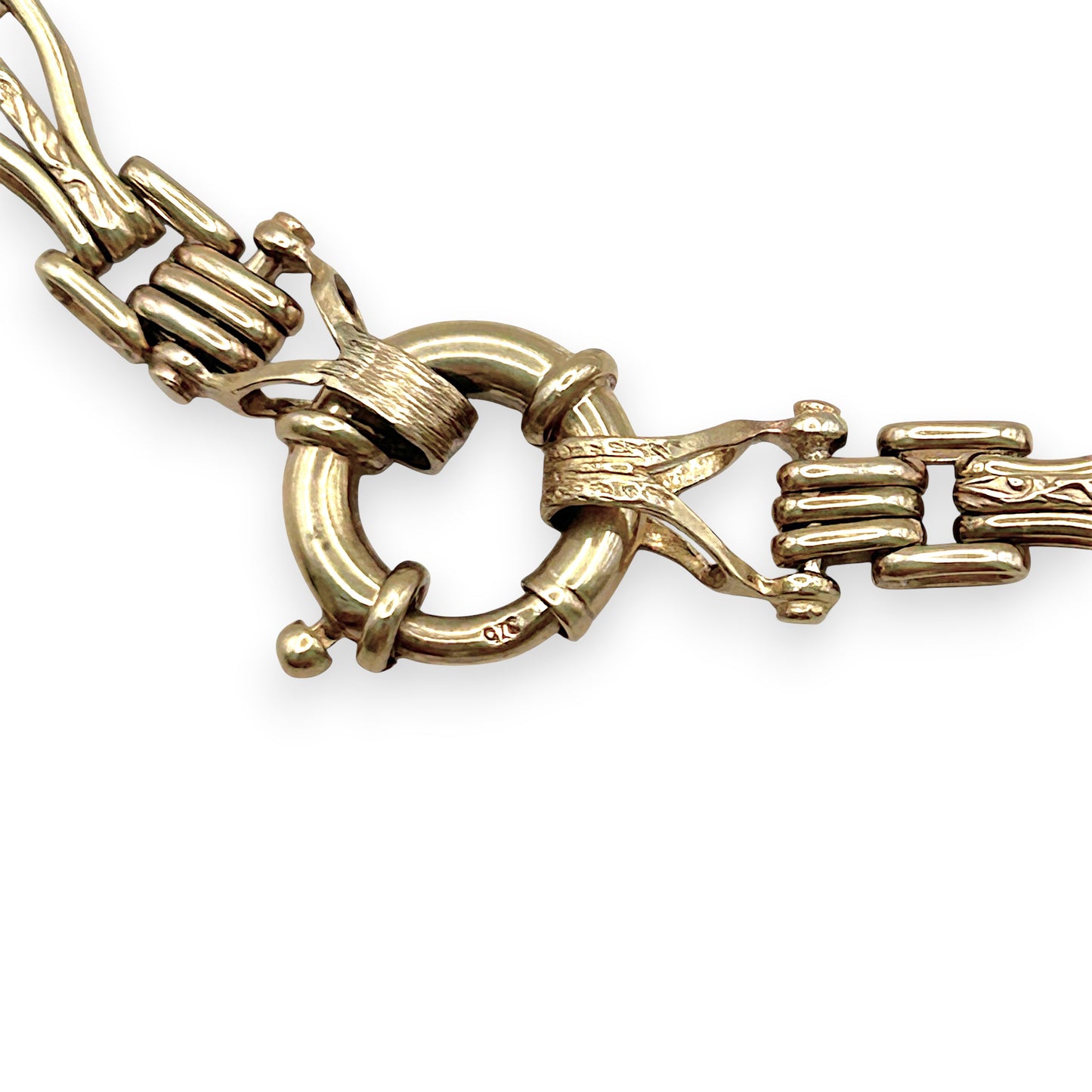 NZGD | 9ct Y/W Gold Vintage Gate Elegance Bracelet Valuation $4,650