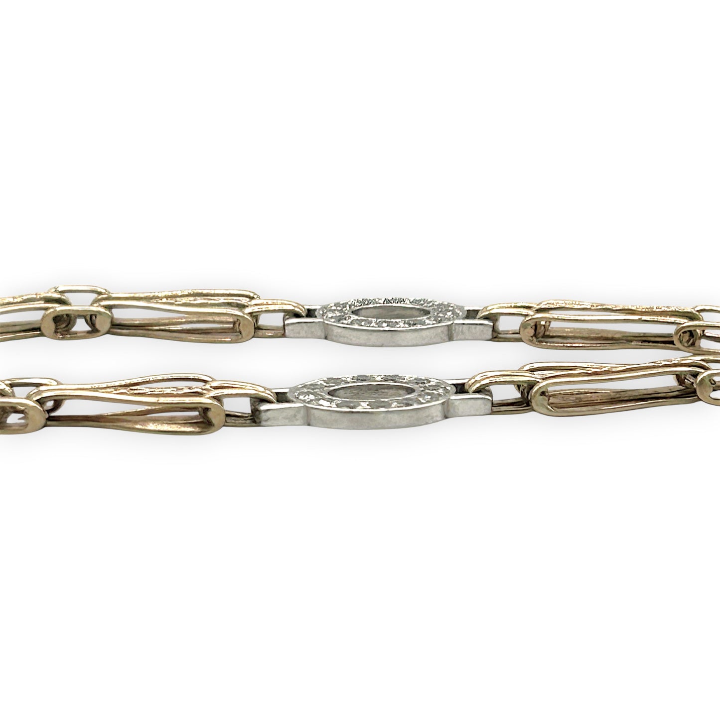 NZGD | 9ct Y/W Gold Vintage Gate Elegance Bracelet Valuation $4,650