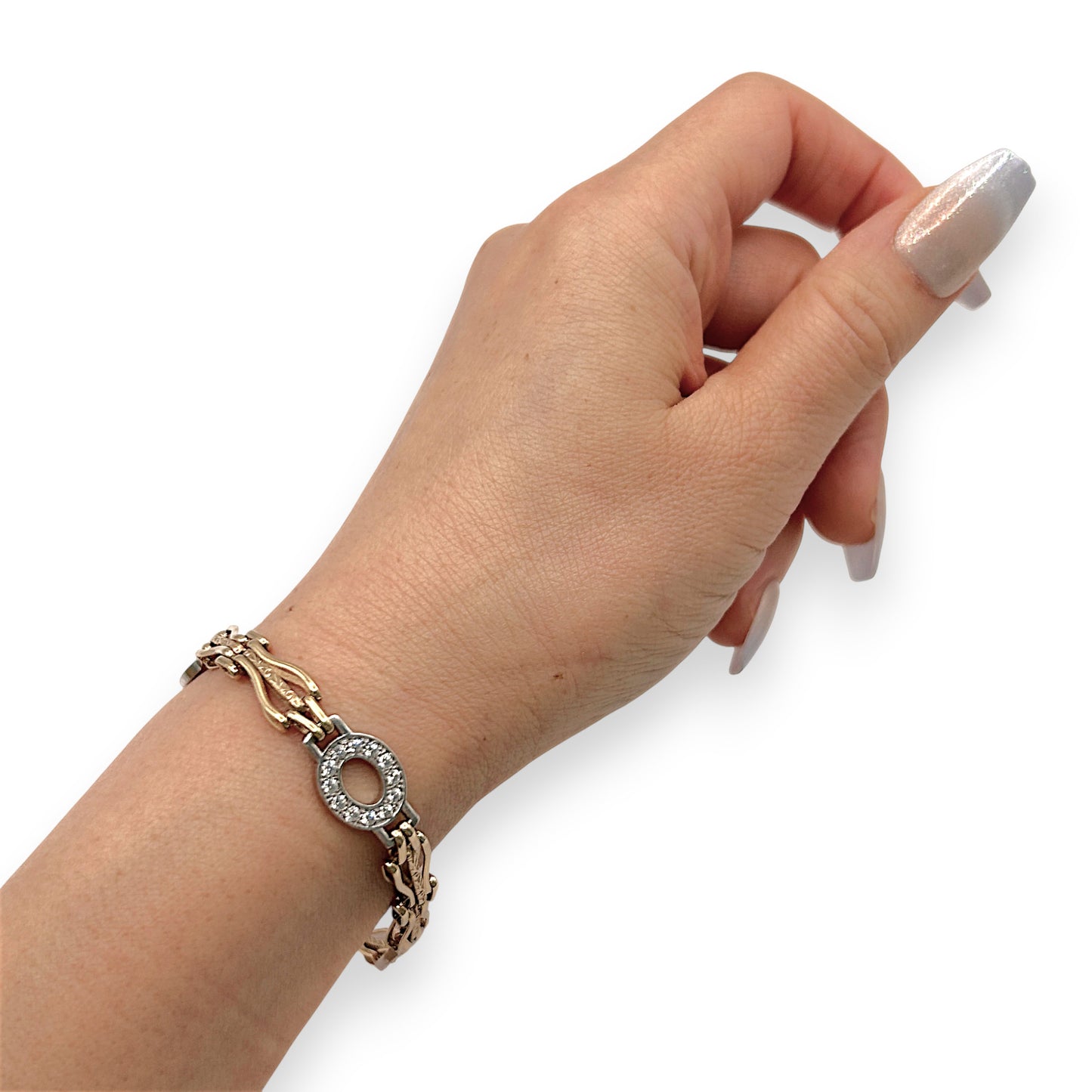 NZGD | 9ct Y/W Gold Vintage Gate Elegance Bracelet Valuation $4,650