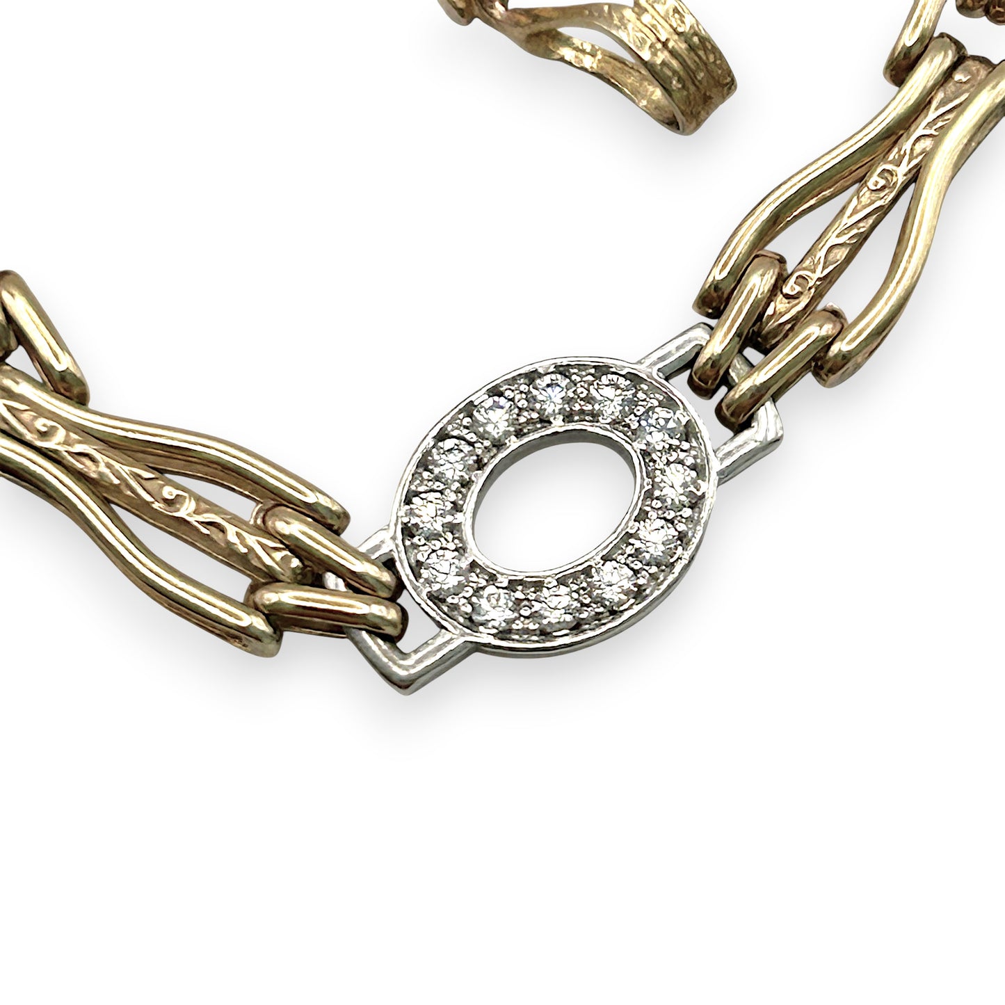 NZGD | 9ct Y/W Gold Vintage Gate Elegance Bracelet Valuation $4,650