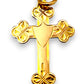 9ct Gold Flat Cross Pendant. R # 330