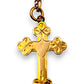 9ct Gold Flat Cross Pendant. R # 330