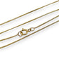 GOLD DEAL | 9kt Gold Whisperline Fine Curb Chain 47cm