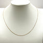 GOLD DEAL | 9kt Gold Whisperline Fine Curb Chain 47cm
