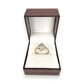 NZGD| 9ct Gold Golden Petal Diamond Ring Size P