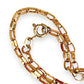 NZGD | 9ct Gold Faceted Long‑Link Bracelet 20cm