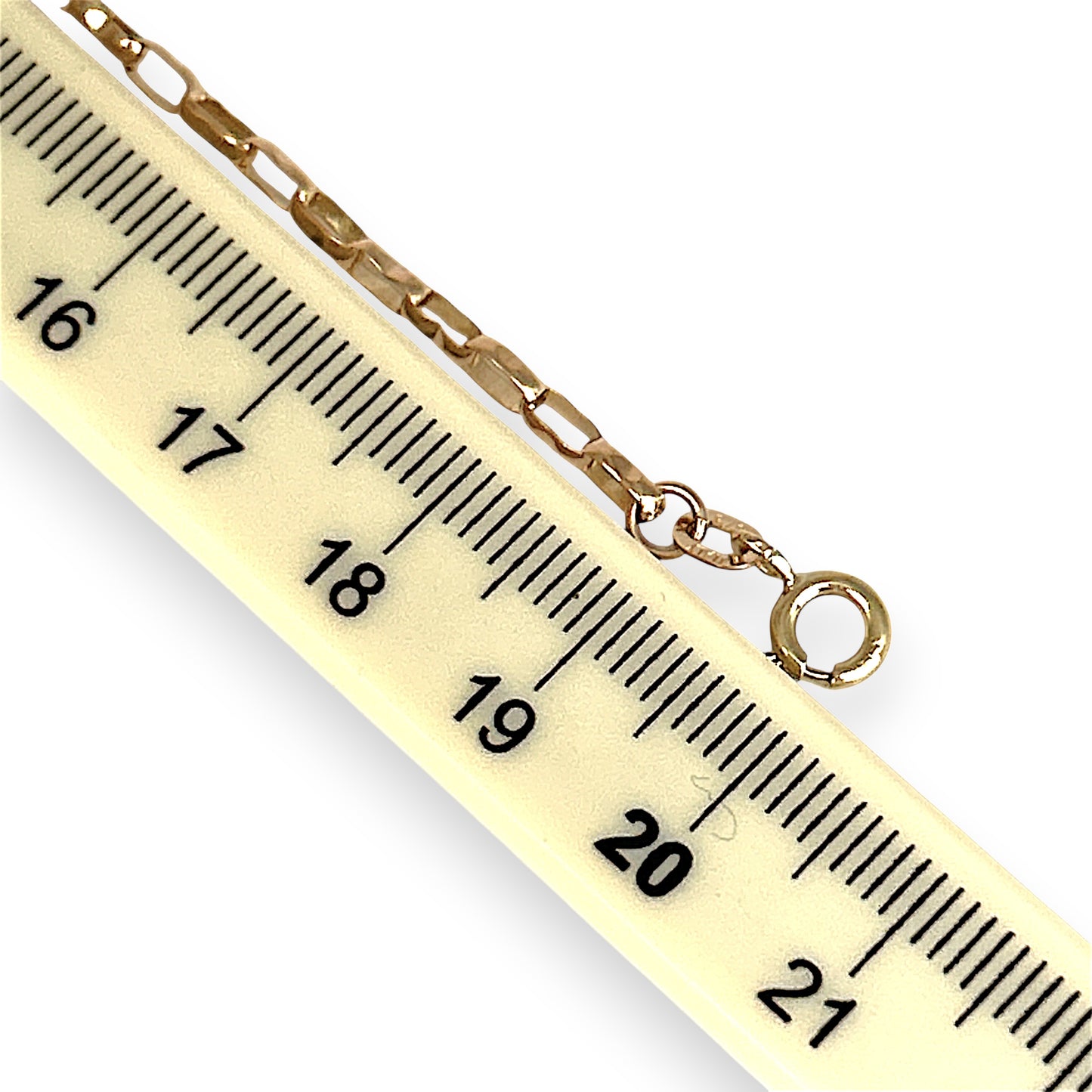 NZGD | 9ct Gold Faceted Long‑Link Bracelet 20cm