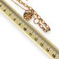 NZGD | MHJ 10ct Gold Vintage‑Style Bracelet with Heart Padlock & Fish Charm