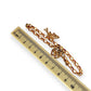 NZGD | MHJ 10ct Gold Vintage‑Style Bracelet with Heart Padlock & Fish Charm