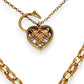 NZGD | MHJ 10ct Gold Vintage‑Style Bracelet with Heart Padlock & Fish Charm