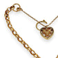 NZGD | MHJ 10ct Gold Vintage‑Style Bracelet with Heart Padlock & Fish Charm