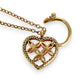 NZGD | MHJ 10ct Gold Vintage‑Style Bracelet with Heart Padlock & Fish Charm