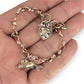 NZGD | MHJ 10ct Gold Vintage‑Style Bracelet with Heart Padlock & Fish Charm