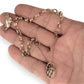 NZGD | MHJ 10ct Gold Vintage‑Style Bracelet with Heart Padlock & Fish Charm