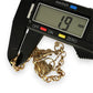 NZGD | MHJ 10ct Gold Vintage‑Style Bracelet with Heart Padlock & Fish Charm