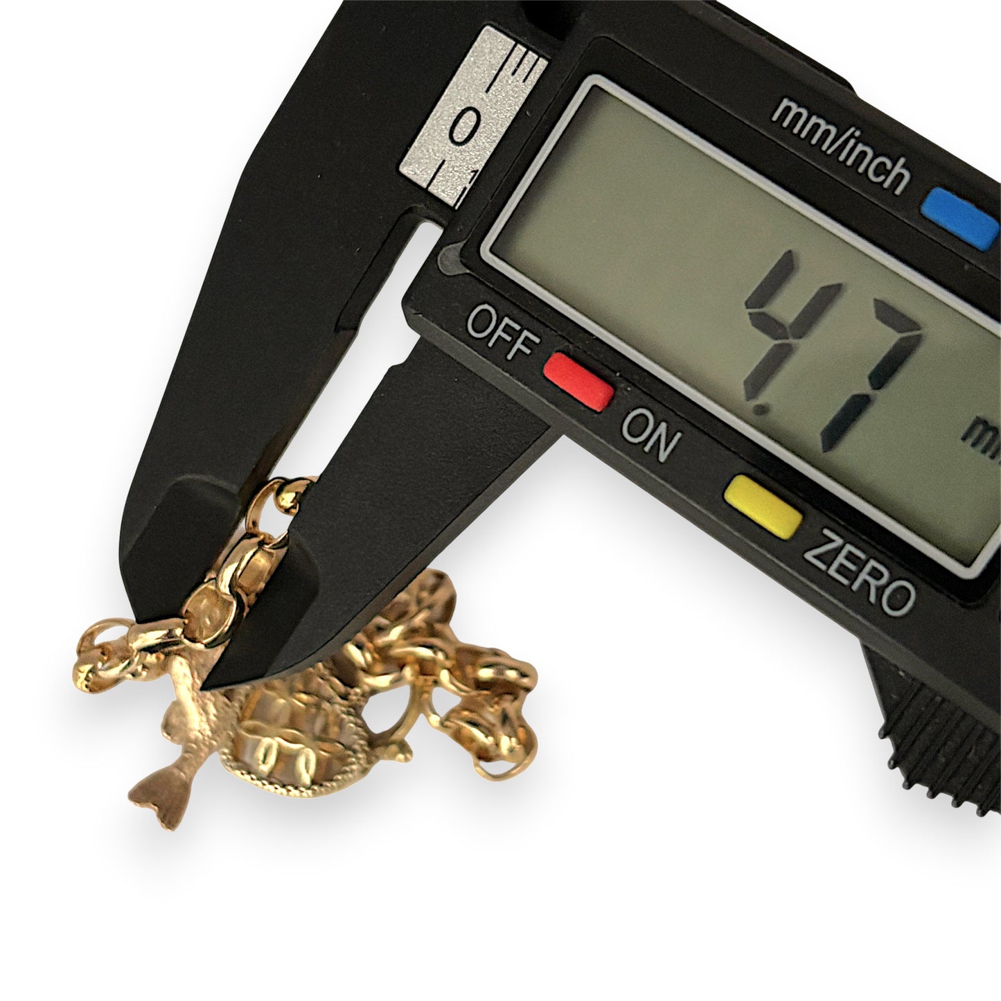 NZGD | MHJ 10ct Gold Vintage‑Style Bracelet with Heart Padlock & Fish Charm