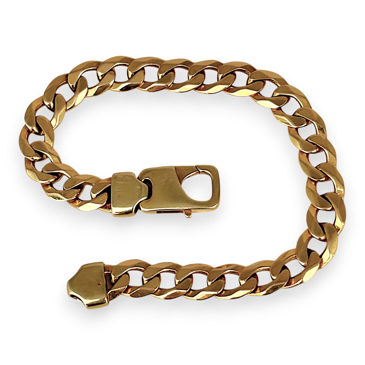 NZGD | MHJ 10ct Gold Couture Curb Link 19.5cm Bracelet