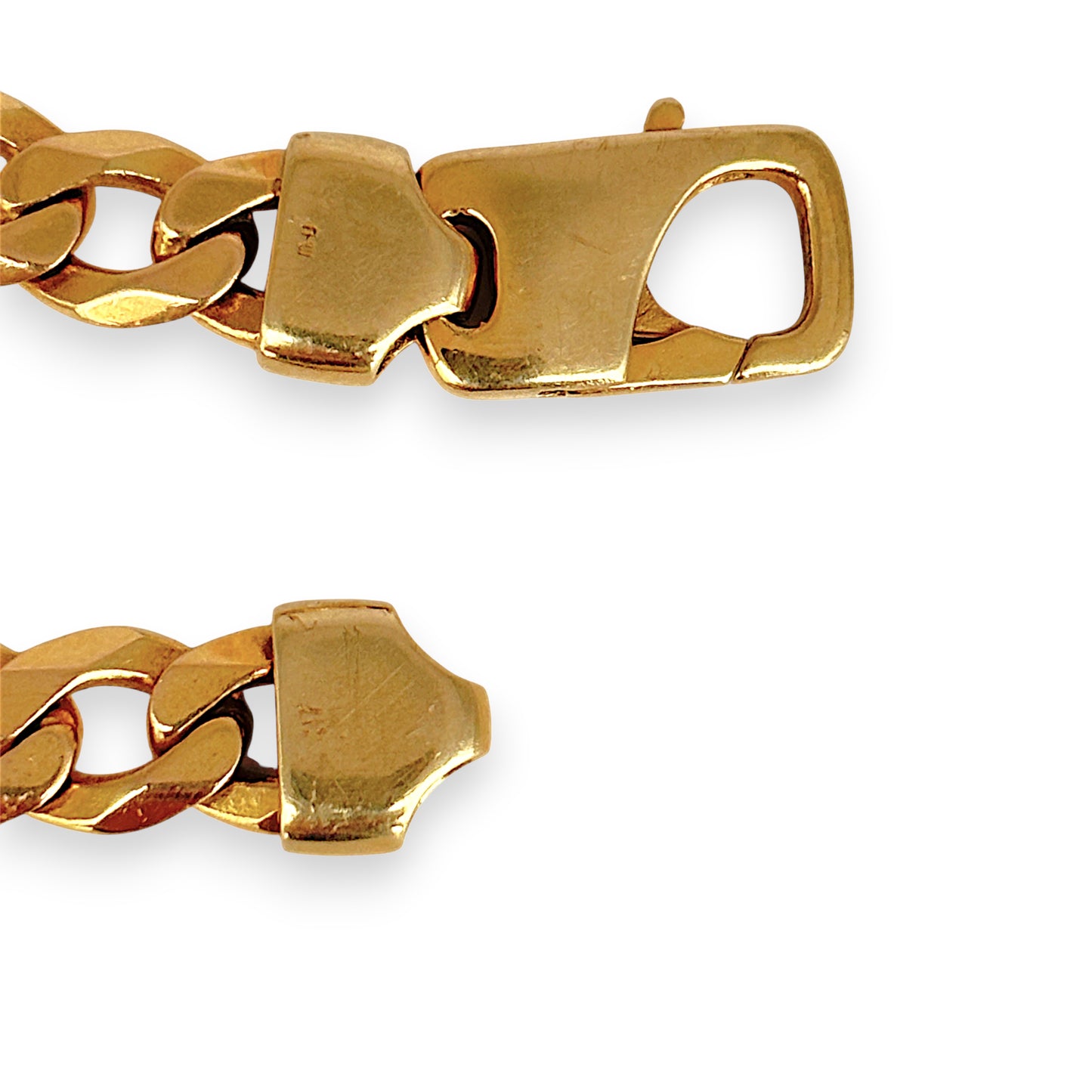 NZGD | MHJ 10ct Gold Couture Curb Link 19.5cm Bracelet