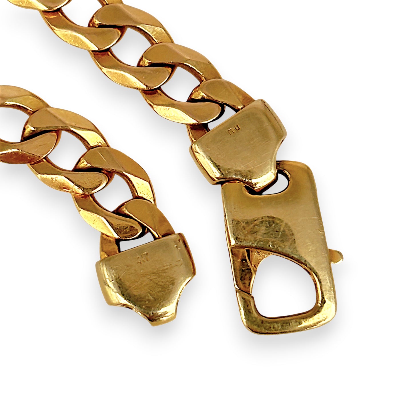 NZGD | MHJ 10ct Gold Couture Curb Link 19.5cm Bracelet