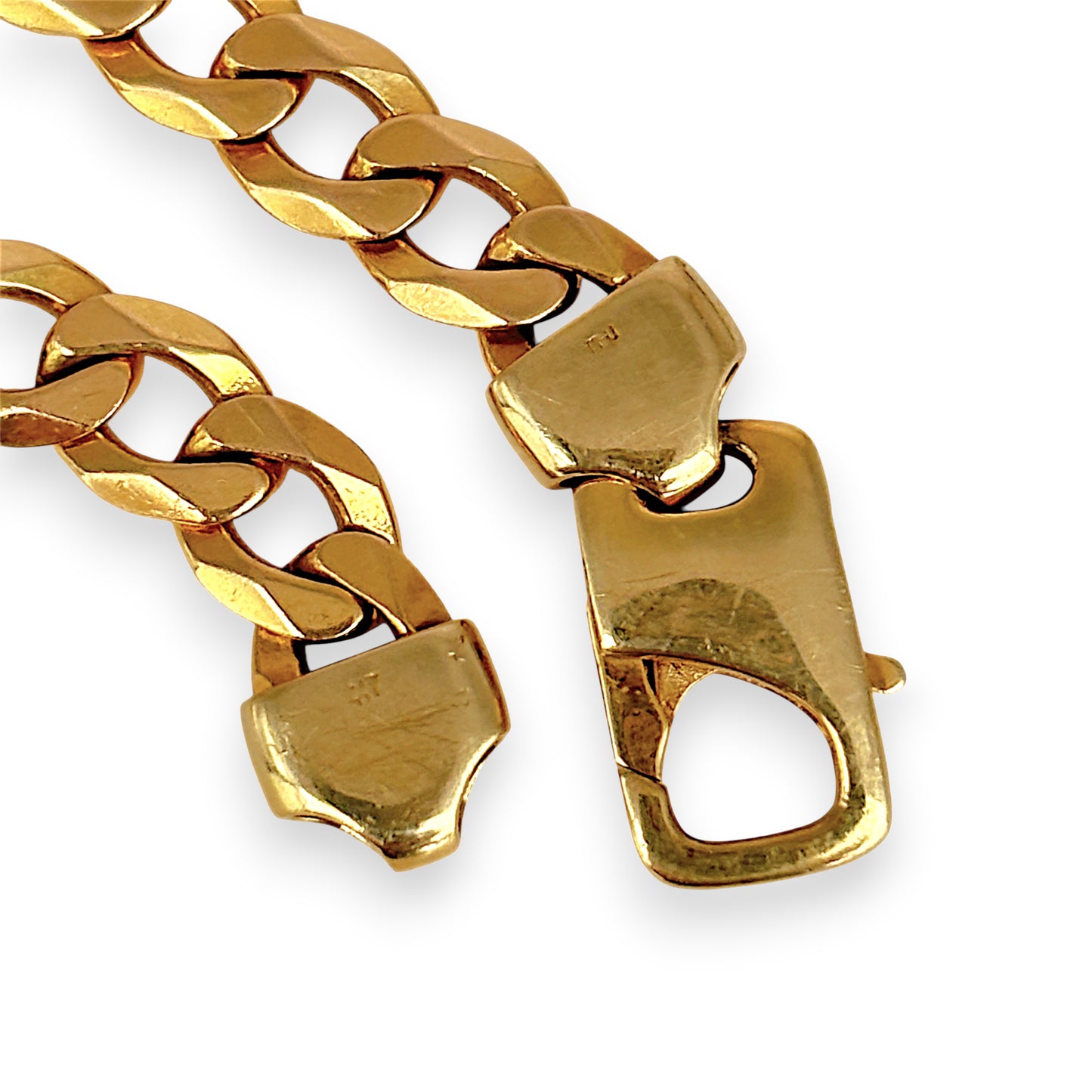 NZGD | MHJ 10ct Gold Couture Curb Link 19.5cm Bracelet