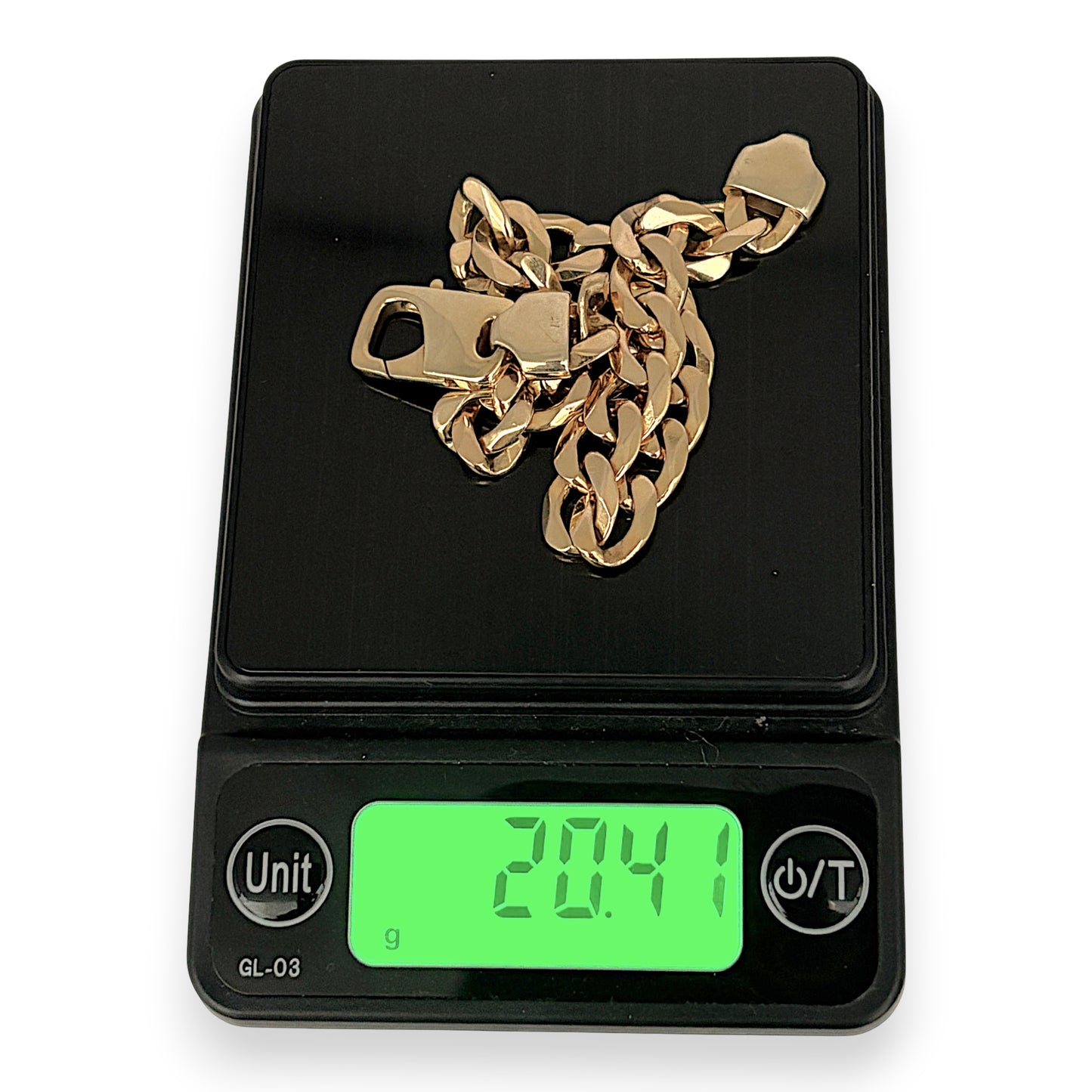 NZGD | MHJ 10ct Gold Couture Curb Link 19.5cm Bracelet
