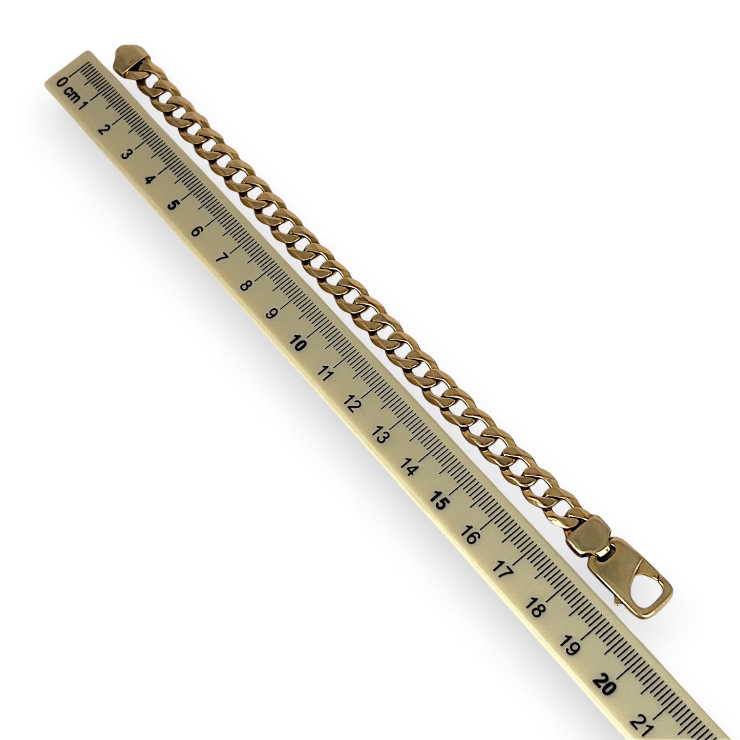 NZGD | MHJ 10ct Gold Couture Curb Link 19.5cm Bracelet