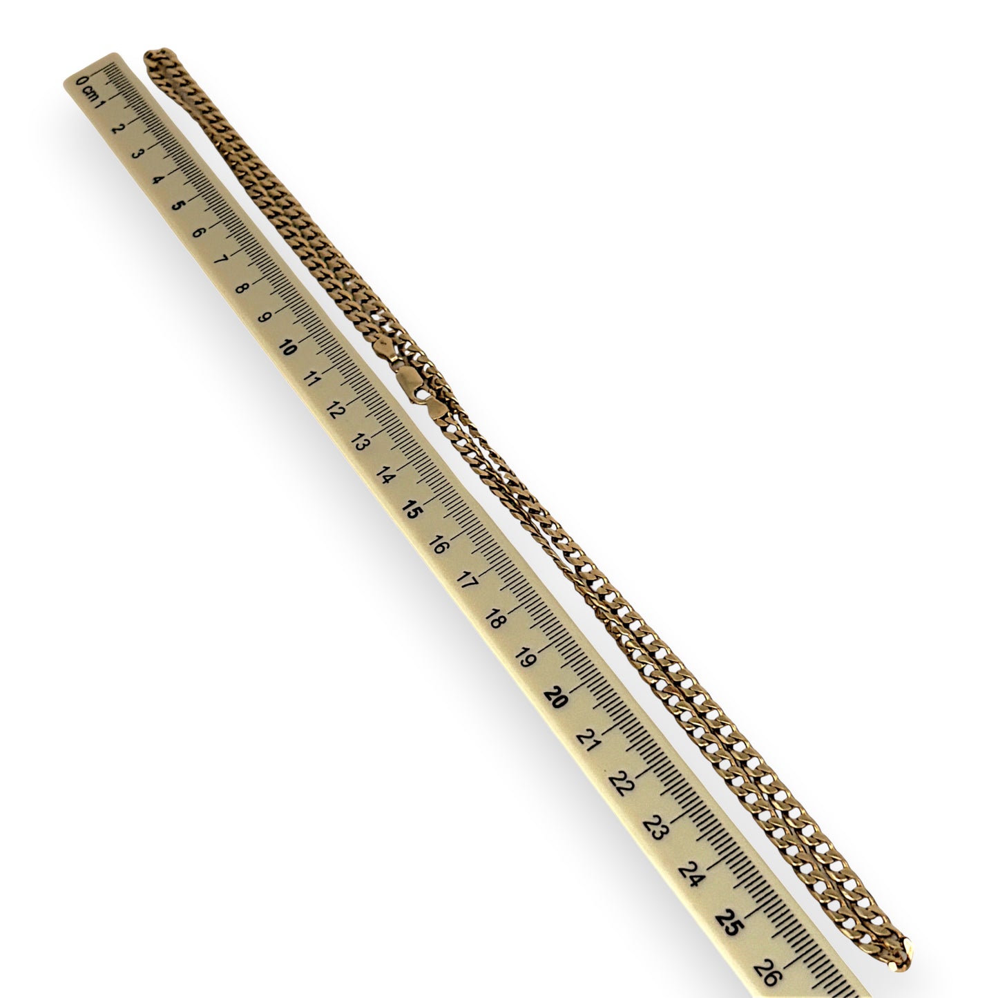 NZGD | MHJ 10ct (10kt) Gold Classic Curb 54cm Chain