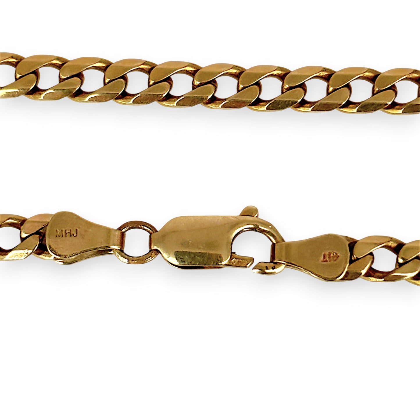 NZGD | MHJ 10ct (10kt) Gold Classic Curb 54cm Chain