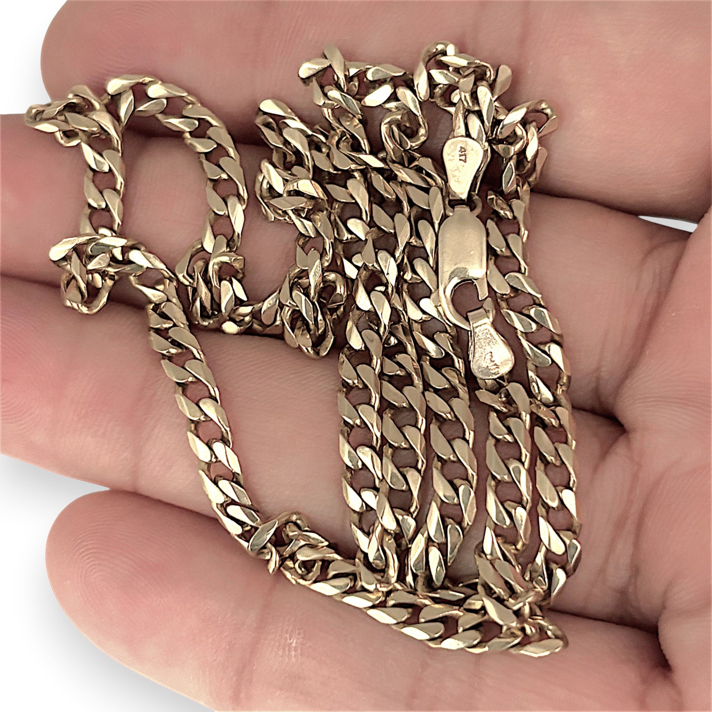 NZGD | MHJ 10ct (10kt) Gold Classic Curb 54cm Chain