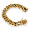 NZGD | 9ct Gold Monarch Ultra‑Heavy 141.07g Curb Bracelet 23cm