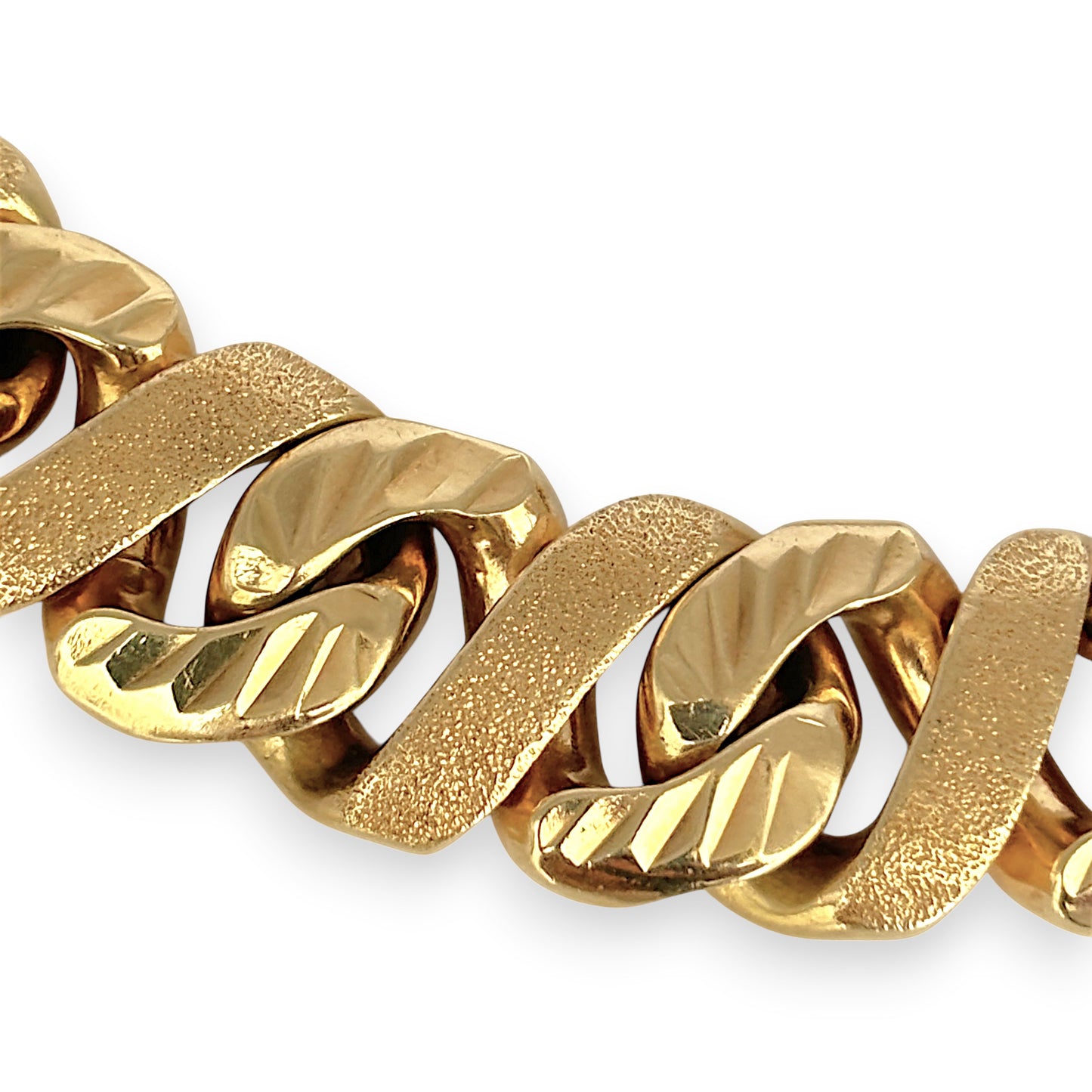 NZGD | 9ct Gold Monarch Ultra‑Heavy 141.07g Curb Bracelet 23cm