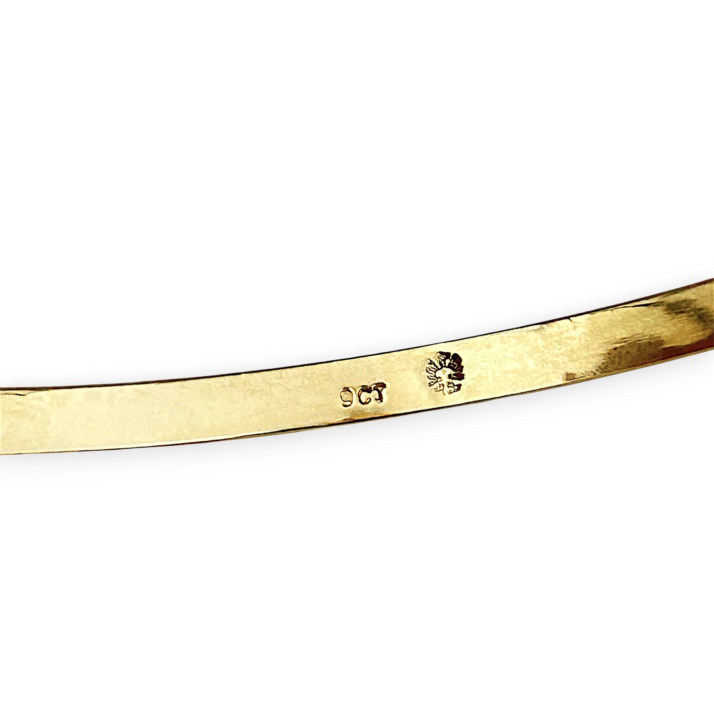 NZGD | 9ct Gold Pure Line Slim Bangle 65.1mm