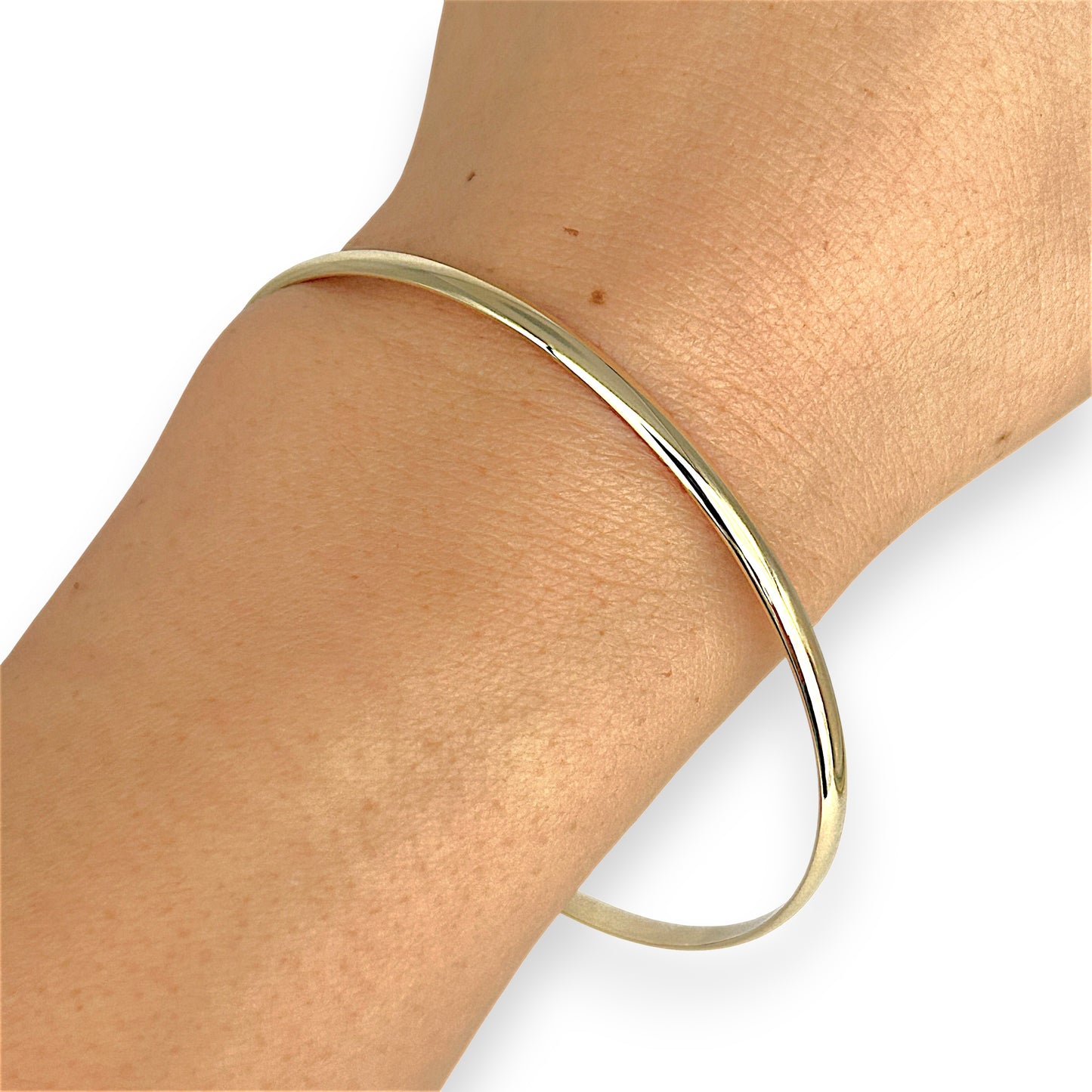 NZGD | 9ct Gold Pure Line Slim Bangle 65.1mm