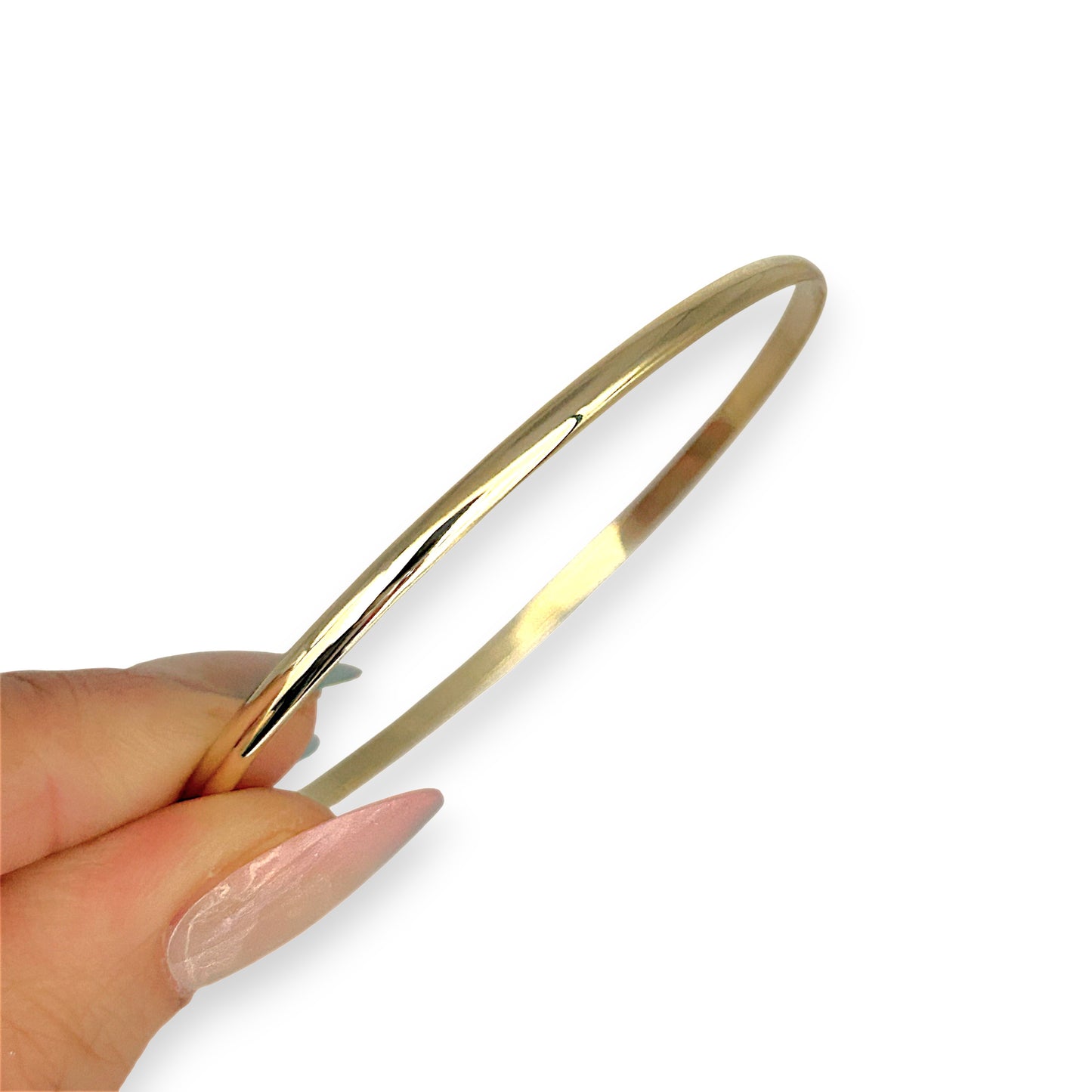 NZGD | 9ct Gold Pure Line Slim Bangle 65.1mm