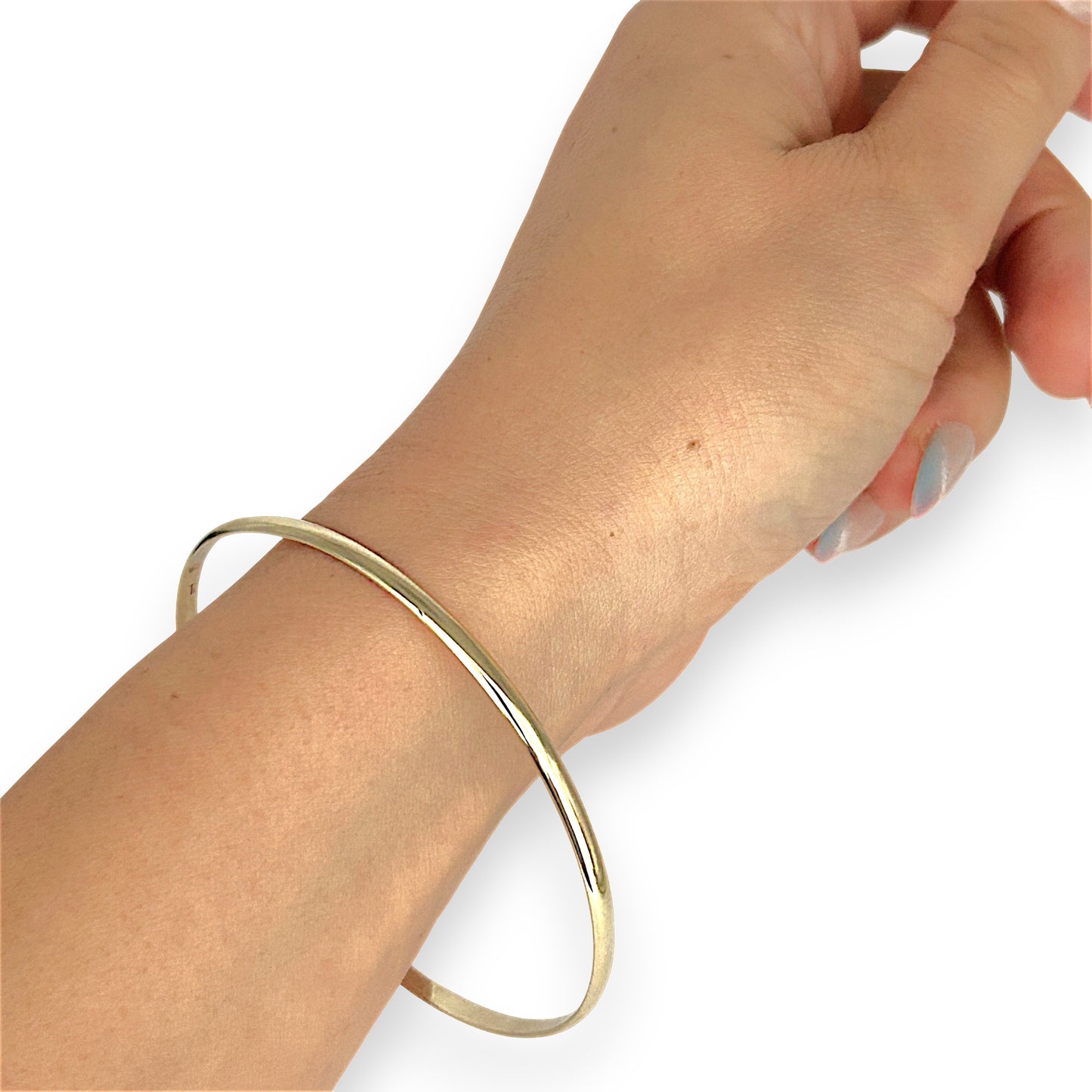 NZGD | 9ct Gold Everyday Elegance Bangle 64.9mm