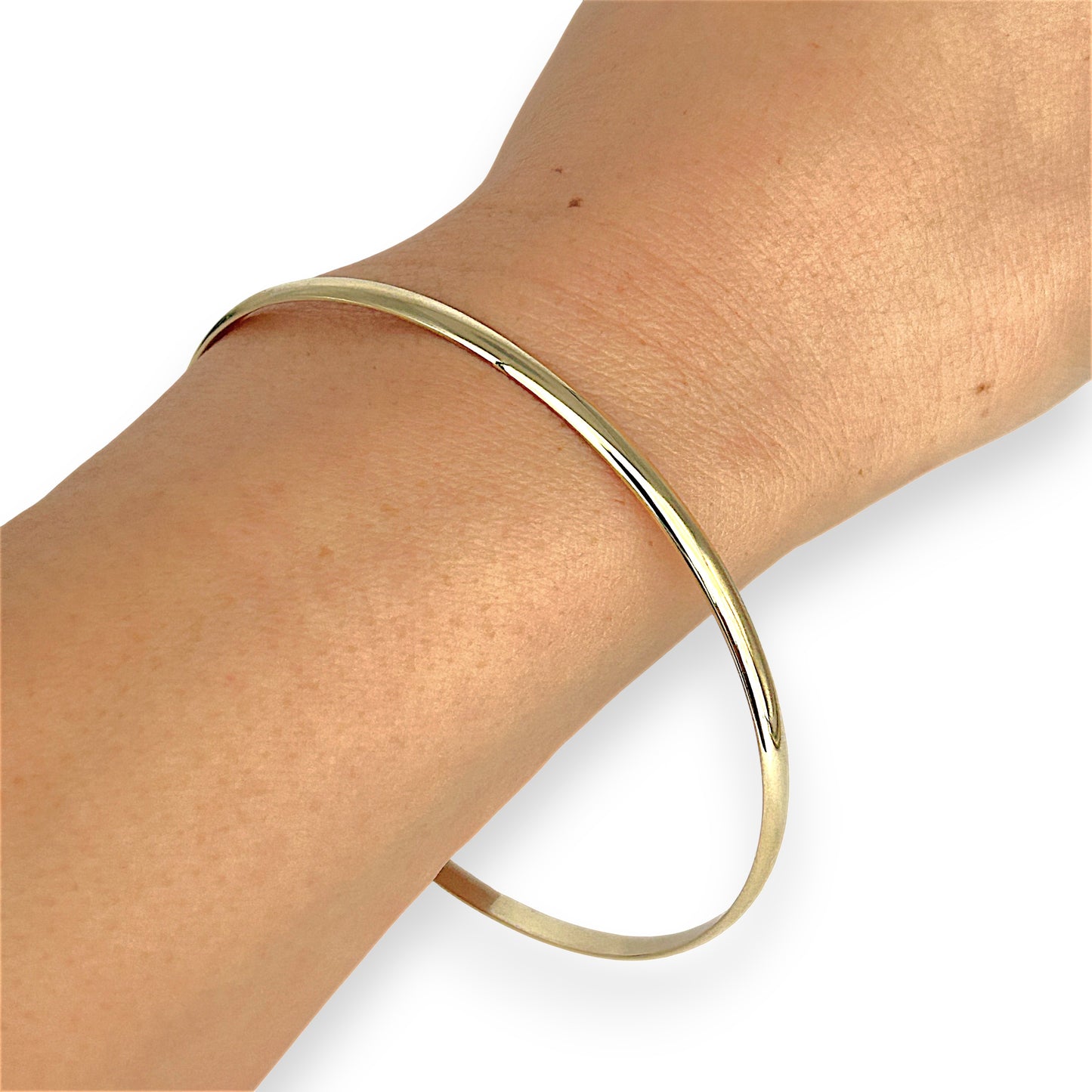 NZGD | 9ct Gold Everyday Elegance Bangle 64.9mm