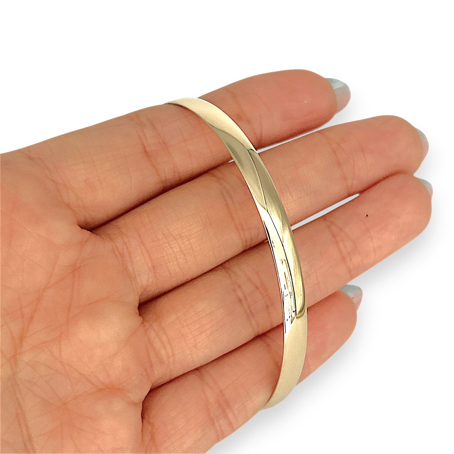 NZGD | 9ct Gold Burnished Classic PROUDS Bangle 65.0mm