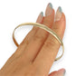 NZGD | 9ct Gold Burnished Classic PROUDS Bangle 65.0mm