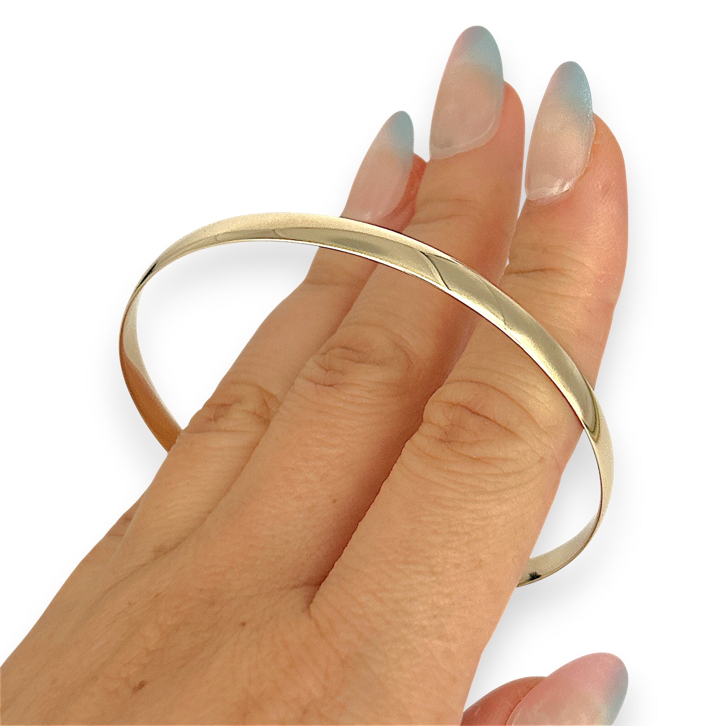 NZGD | 9ct Gold Burnished Classic PROUDS Bangle 65.0mm