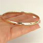 NZGD | 9ct Gold Burnished Classic PROUDS Bangle 65.0mm