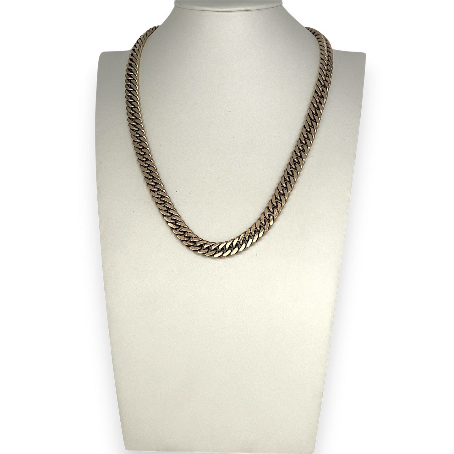 NZGD | 9ct Gold Behemoth Heavy 141.93g Curb Chain 55cm